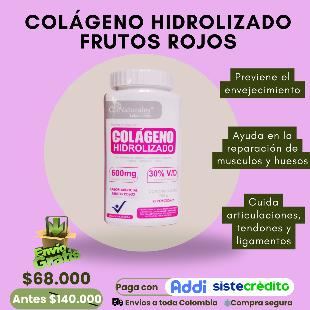 Colágeno hidrolizado Frutos Rojos