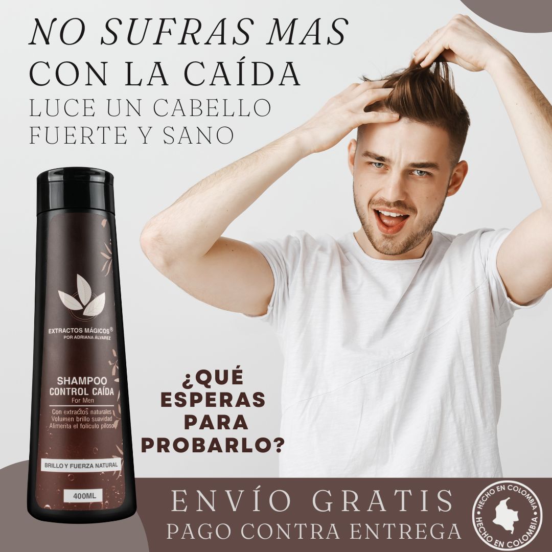 Shampoo Hombre Control Caida Extractos Mágicos