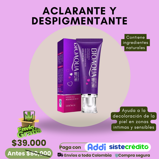 Crema Aclarante y despigmentante Bioaqua