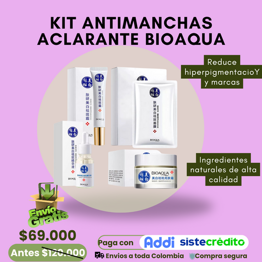 Tratamiento Facial Anti-Manchas y Aclarante BIOAQUA