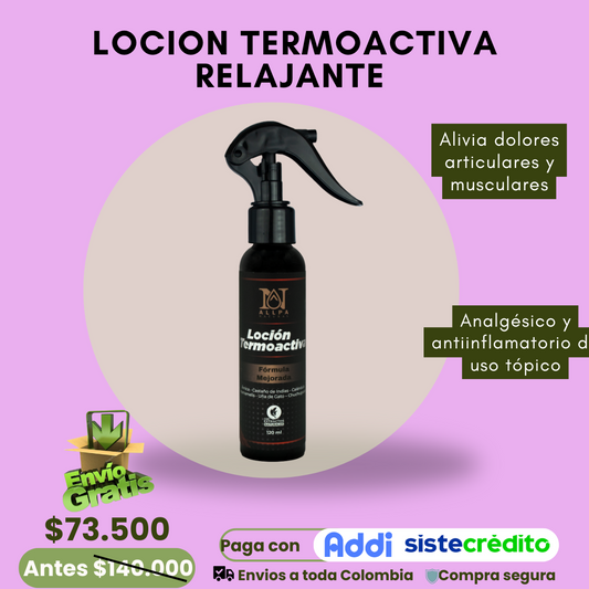 Loción Termoactiva Relajante Muscular