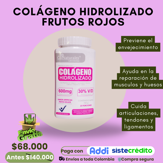 Colágeno hidrolizado Frutos Rojos