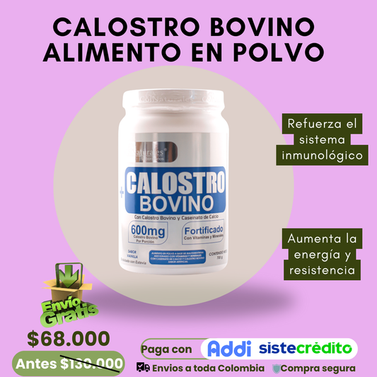 Calostro Bovino Alimento En Polvo