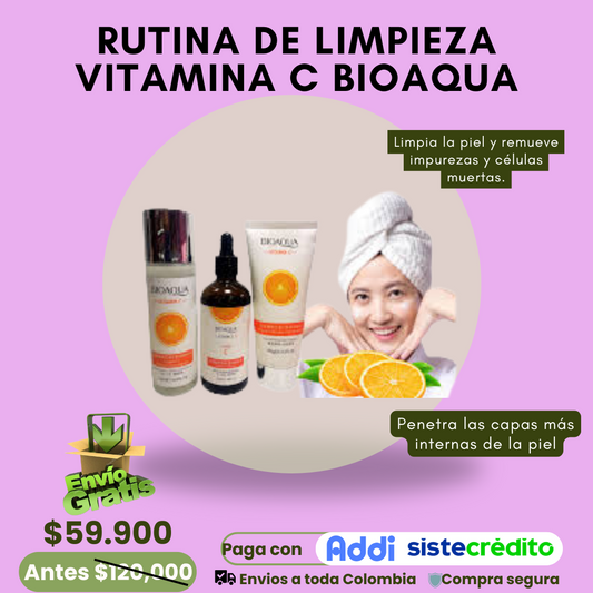 Rutina De Limpieza Vitamina C Bioaqua