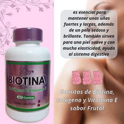 Gomitas de Biotina + Colágeno & Vitamina E